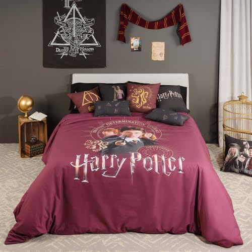 Belum Harry Potter Bettbezug aus Microsatin für Betten mit 150/160 cm, Maße: 240 x 220 cm, Modell: Gryffindor Bond Belum Harry Potter Bettbezug aus Microsatin für Betten mit 150/160 cm, Maße: 240 x 220 cm, Modell: Gryffindor Bond von BL BELUM