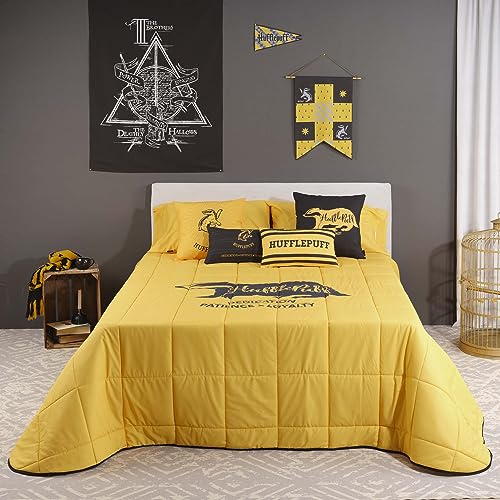 Belum Harry Potter Bettdecke, 250 g, Modell Hufflepuff Values für 180 cm Bett (280 x 270 cm) von BL BELUM