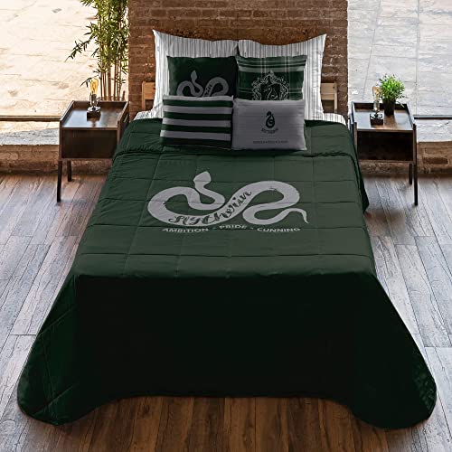 Belum Harry Potter Bettdecke, 250 g, Modell Slytherin Values für 90 cm Bett (190 x 270 cm) von BL BELUM