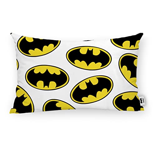 Belum Kissenbezug Batman mit Füllung, Größe 30 x 50 cm, Modell Batman Withe C von BL BELUM