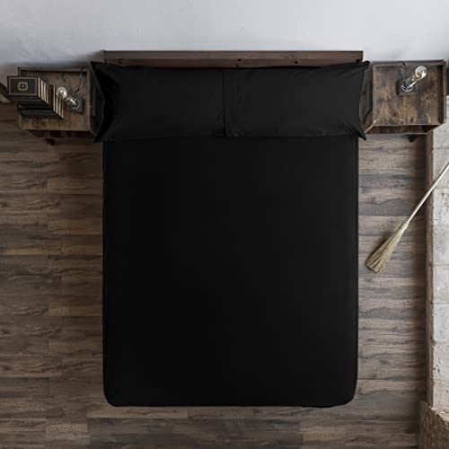 Belum Spannbettlaken, Harry Potter, Schwarz, 100% Baumwolle, für 150/160 cm Bett von BL BELUM