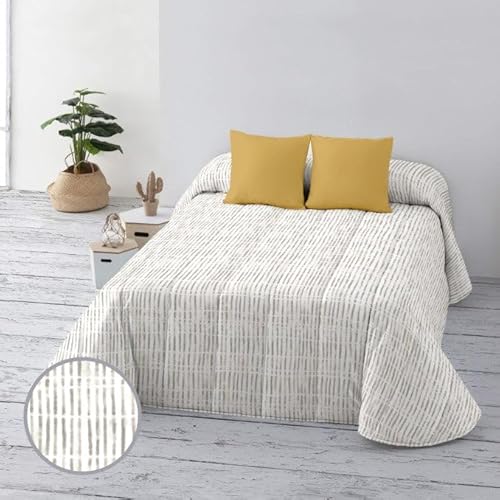 Belum Tagesdecke, 100 g, für Bett mit 180 cm, Maße: 280 x 270 cm, Stoff: 100% Bio-Baumwolle, Fadenzahl 175, Oeko-Tex, Modell: Wellington Belum Tagesdecke, 100 g, für Bett mit 180 cm, Maße: 280 x 270 cm, Stoff: 100% Bio-Baumwolle, Fadenzahl 175, Oeko-Tex, Modell: Wellington von BL BELUM