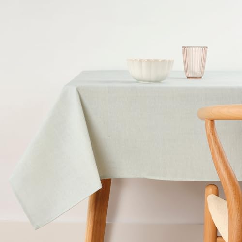 Belum Tischdecke, schmutzabweisend, Größe 155 x 155 cm, extraweich, blau, Tischdecke aus 100% Bio-Baumwolle, einfarbig Belum Tischdecke, schmutzabweisend, Größe 155 x 155 cm, extraweich, blau, Tischdecke aus 100% Bio-Baumwolle, einfarbig von BL BELUM