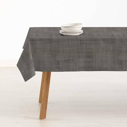 Belum Tischdecke, schmutzabweisend, Größe 250 x 140 cm, extraweich, Taupe – Tischdecke aus 100% Baumwolle, 100% Bio-Baumwolle, einfarbig, Tischdecke von BL BELUM