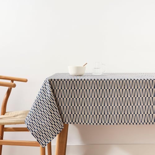 Belum Tischdecke, schmutzabweisend, Größe 300 x 155 cm, extraweich, Blau, 100, Stoff 100% Bio-Baumwolle, Modell 0120-335 von BL BELUM