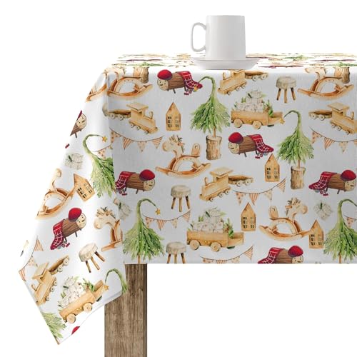 Belum Tischdecke Weihnachten, 200 x 140 cm, 100% Baumwolle, harzbeschichtet, schmutzabweisend, Modell Cagatió 2 Belum Tischdecke Weihnachten, 200 x 140 cm, 100% Baumwolle, harzbeschichtet, schmutzabweisend, Modell Cagatió 2 von BL BELUM