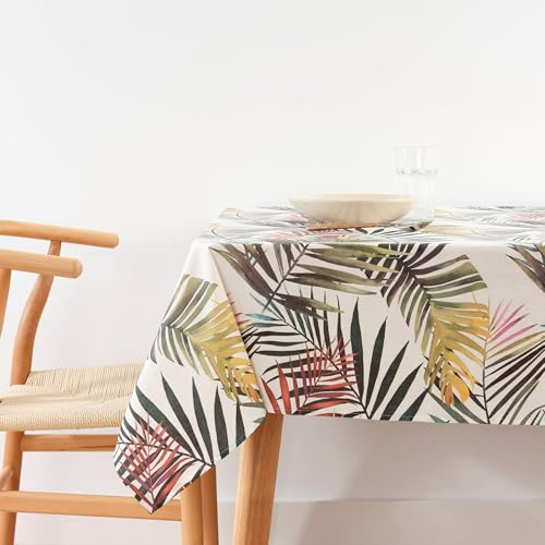 Belum Tischdecke mit Fleckenabweisend, Größe 100 x 155 cm, extraweich, Mehrfarbig, 100, Stoff 100% Bio-Baumwolle, Modell 0119-04 von BL BELUM