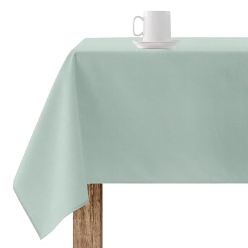 Belum Tischdecke mit Fleckenabweisend, Größe 300 x 140 cm, extraweich, Mintfarben, 100, 65% Bio-Baumwolle, 35% Polyester, Modell Rhodos 2816 von BL BELUM