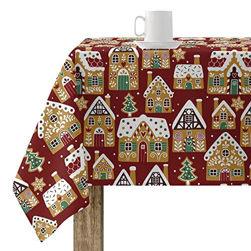 Belum | Weihnachts-Tischdecke, 300 x 140 cm, 100% Baumwolle, harzbeschichtet, schmutzabweisend, Modell Merry Christmas 65 Belum | Weihnachts-Tischdecke, 300 x 140 cm, 100% Baumwolle, harzbeschichtet, schmutzabweisend, Modell Merry Christmas 65 von BL BELUM