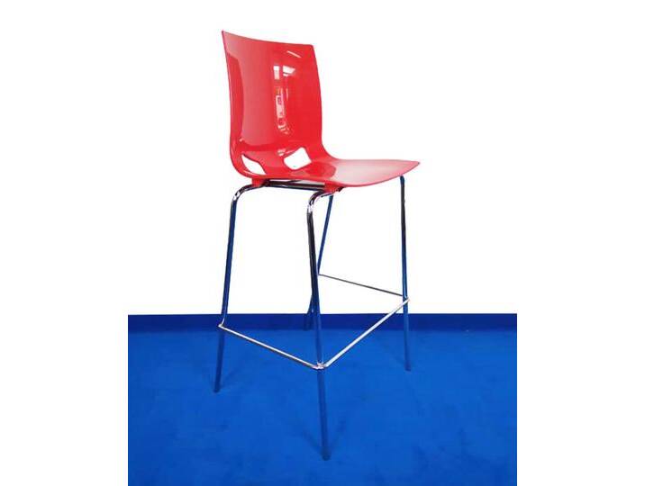 Barstuhl Thekenstuhl Tresenstuhl Fondo rot SH 74 cm gebraucht aus Ausstellung Top Vor-Ort-Artikel von BLA-Büro-Liebt-Ausstattung