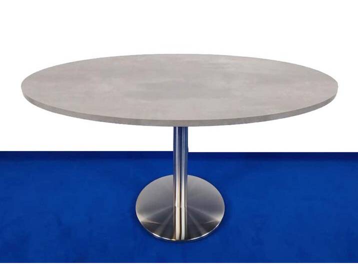 Besprechungstisch Gästetisch Pendo Talk oval Tellerfuß Beton Optik 1 Top Vor-Ort-Artikel von BLA-Büro-Liebt-Ausstattung