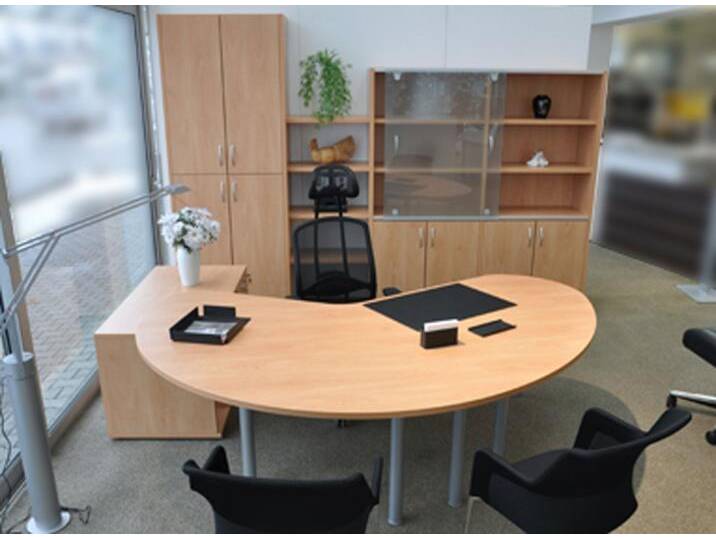 Chefbürotisch Chefschreibtisch Kombination Pendo Anakonda Big Container-Sideboard Auswahl Farbe Optionen von BLA-Büro-Liebt-Ausstattung