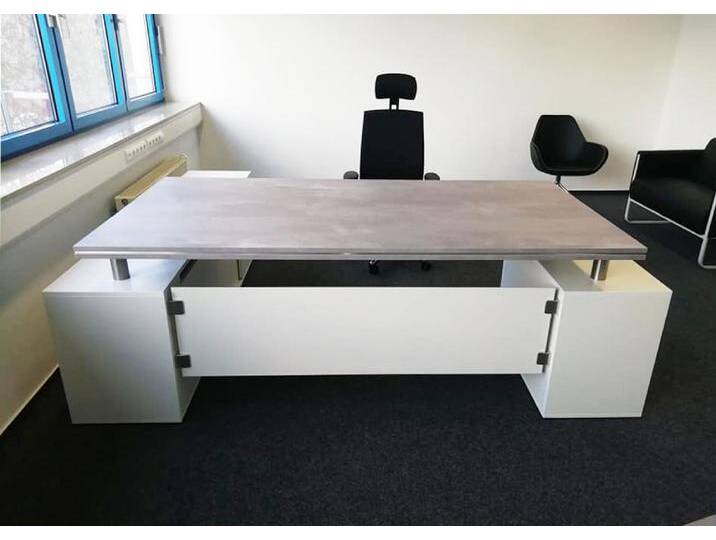 Chefbürotisch Chefschreibtisch Kombination Pendo Bestform Dekor Design Auswahl Farbe Optionen von BLA-Büro-Liebt-Ausstattung