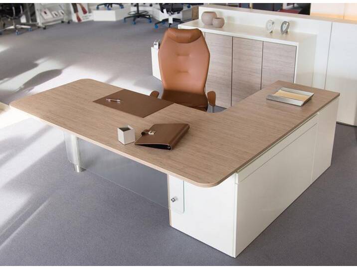 Chefbürotisch Chefschreibtisch Kombination Pendo Live Design Auswahl Farbe Optionen von BLA-Büro-Liebt-Ausstattung