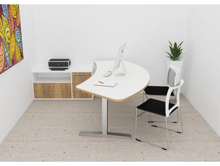Chefbürotisch Chefschreibtisch Kombination elektrisch höhenverstellbar Pendo Wing SCTC Auswahl Farbe Optionen Chefbürotisch Chefschreibtisch Kombination elektrisch höhenverstellbar Pendo Wing SCTC Auswahl Farbe Optionen von BLA-Büro-Liebt-Ausstattung