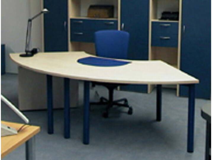 Chefbürotisch Chefschreibtisch Pendo Anakonda Viertelkreis Auswahl Farbe Optionen von BLA-Büro-Liebt-Ausstattung