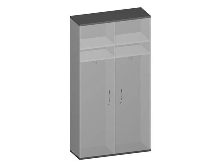 Doppel-Kleiderschrank Garderobenschrank Pendo Vari Edo 6 OH 110 x 224 cm Auswahl Farbe Optionen von BLA-Büro-Liebt-Ausstattung