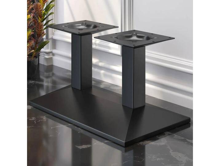 Doppel-Säulen-Tischgestell Beistell-Anstell-Couch Pendo Quadrat Design 400 mm von BLA-Büro-Liebt-Ausstattung