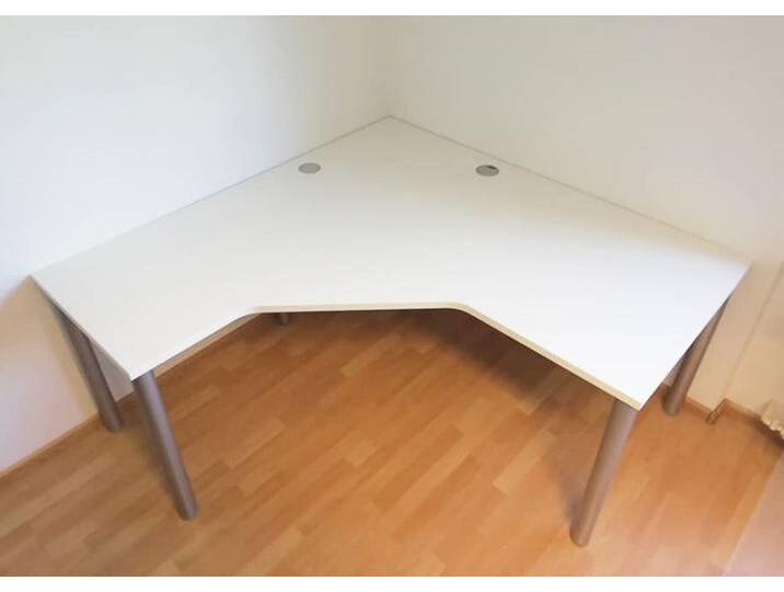 Eck-Bürotisch Schreibtisch Pendo Rondo L-Form A2 Auswahl Größe Farbe Optionen von BLA-Büro-Liebt-Ausstattung