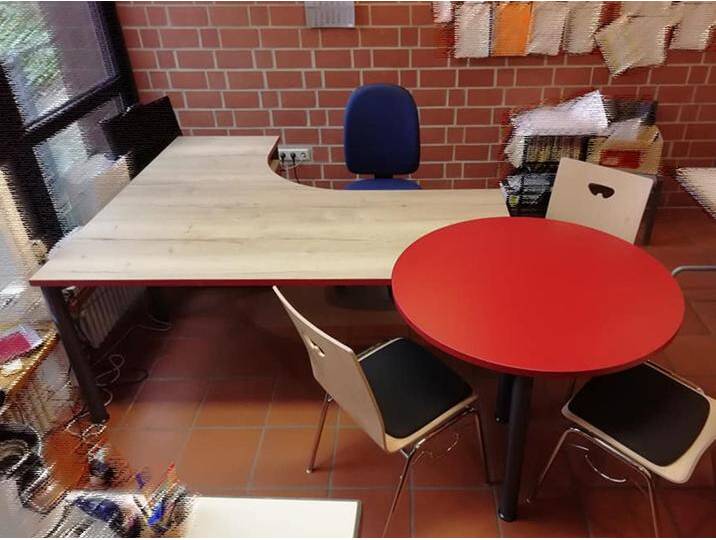 Eck-Bürotisch Schreibtisch Pendo Rondo L-Form Besucher 1 Auswahl Farbe Optionen Eck-Bürotisch Schreibtisch Pendo Rondo L-Form Besucher 1 Auswahl Farbe Optionen von BLA-Büro-Liebt-Ausstattung