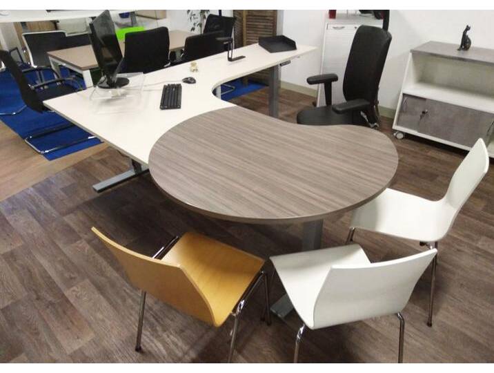 Eck-Bürotisch Schreibtisch elektrisch höhenverstellbar Pendo Polar L-Form Stil Design 2 Auswahl Farbe Größe Optionen von BLA-Büro-Liebt-Ausstattung