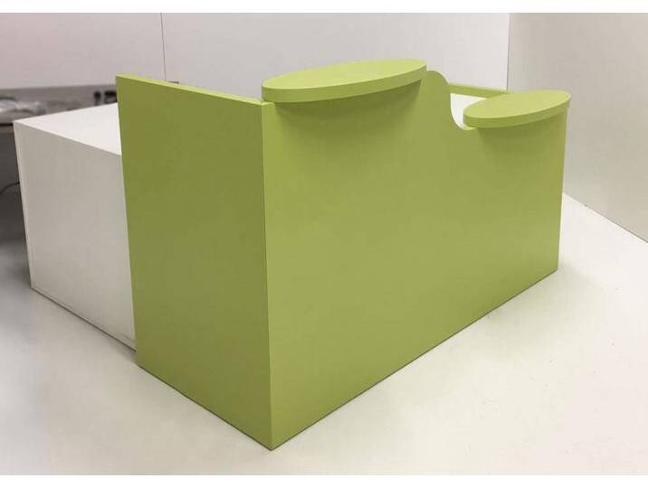 Empfangstheke Pendo Strato Ellipsen Design Umbau Auswahl Farbe Größe Optionen Design von BLA-Büro-Liebt-Ausstattung