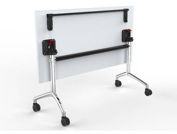 Falttisch Klapptisch mobil rollbar Pendo Meeting Chrom Auswahl Größe Farbe Optionen von BLA-Büro-Liebt-Ausstattung