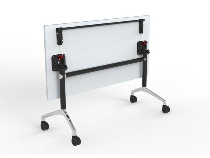 Falttisch Klapptisch mobil rollbar Pendo Meeting Chrom schwarz Auswahl Größe Farbe Optionen von BLA-Büro-Liebt-Ausstattung