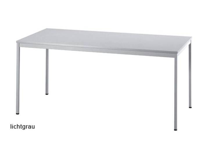 Konferenztisch Besprechungstisch Villingen Classic 2 Quadrat 160 x 80 cm officegrau Top Vor-Ort-Artikel von BLA-Büro-Liebt-Ausstattung