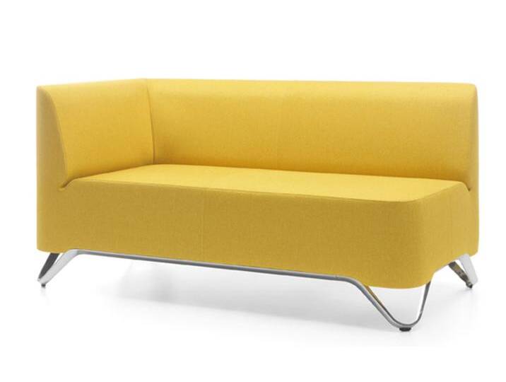 Loungesofa Clubsofa Soft Box 2-Sitzer rechts AM Auswahl Farbe Optionen von BLA-Büro-Liebt-Ausstattung