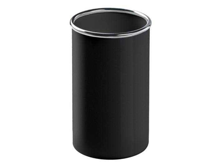 Papierkorb Papiereimer Colmo 45 cm Chrom schwarz von BLA-Büro-Liebt-Ausstattung