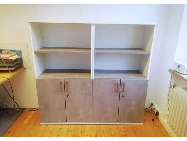 Regal-Schrank Büro Bücher Pendo Vari Edo 2 zu 4 OH 80 H 154 cm Auswahl Farbe Optionen Regal-Schrank Büro Bücher Pendo Vari Edo 2 zu 4 OH 80 H 154 cm Auswahl Farbe Optionen von BLA-Büro-Liebt-Ausstattung