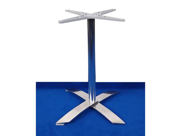 Säulen-Stehtischgestell Tischgestell Pendo X-Line Design 1060 mm Edelstahl von BLA-Büro-Liebt-Ausstattung