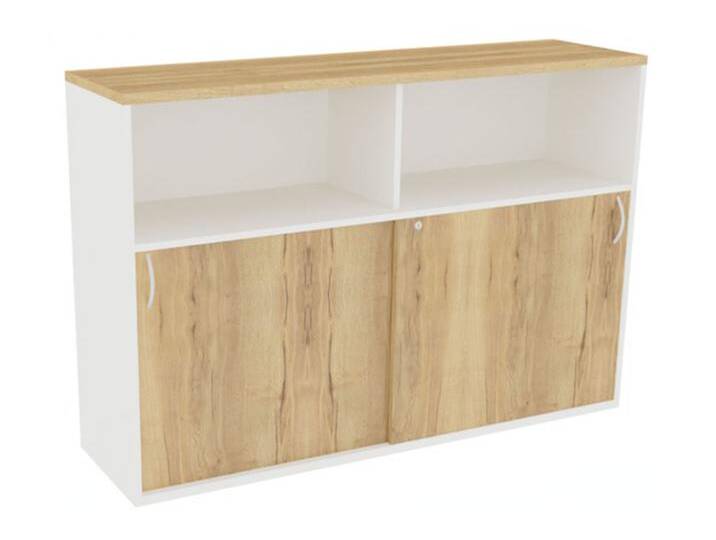 Schiebetürenschrank Regal Highboard Kommode Pendo Vari Edo 3 OH 120 H 115 cm Auswahl Farbe Optionen von BLA-Büro-Liebt-Ausstattung