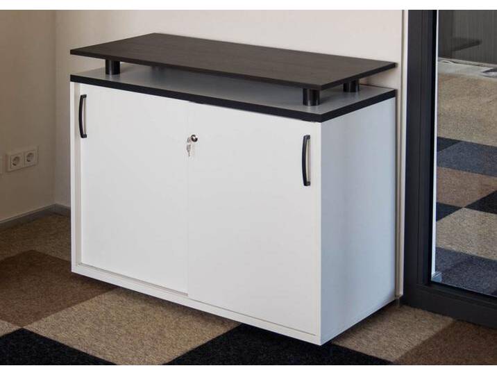 Schiebetürenschrank-Sideboard Kommode Ablageboard Vari Edo Auswahl Farbe Optionen von BLA-Büro-Liebt-Ausstattung