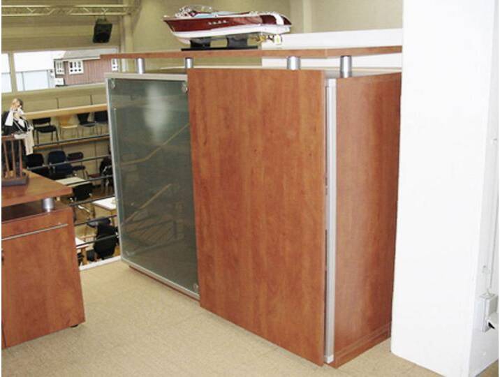 Schwebetürenschrank-Highboard Kommode Expendo Exklusiv Line 2er 3 OH Glas Dekor Board Auswahl Farbe Größe Optionen Schwebetürenschrank-Highboard Kommode Expendo Exklusiv Line 2er 3 OH Glas Dekor Board Auswahl Farbe Größe Optionen von BLA-Büro-Liebt-Ausstattung