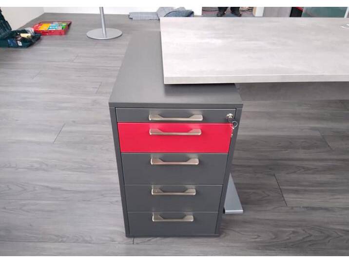 Standcontainer Pendo Orga-Tec EC 4 Schubladen 80 cm Design 2 Auswahl Farbe Optionen von BLA-Büro-Liebt-Ausstattung