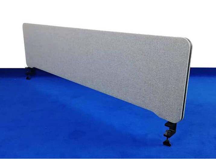 Tisch-Stellwand Trennwand Lintex Edge Stoff Akustik Topmodul 200 x 40 cm grau Top Vor-Ort-Artikel von BLA-Büro-Liebt-Ausstattung