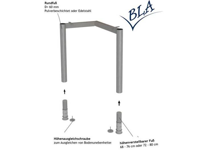 Tischgestell Pendo Rondo 2 Säulen 60 cm Auswahl Farbe Größe Optionen von BLA-Büro-Liebt-Ausstattung