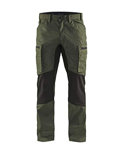 Blåkläder 14591845 Diensthose Stretch, Armee-Grün / Schwarz, D92 von BLÅKLÄDER