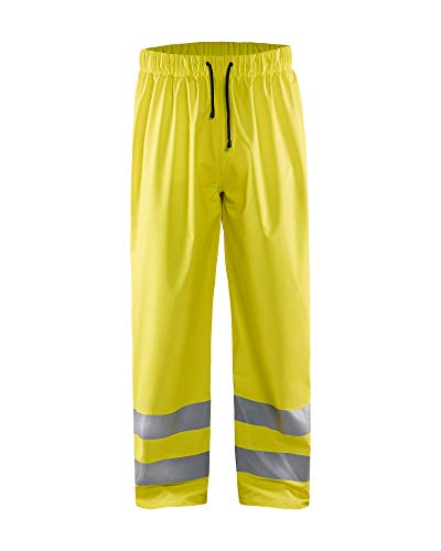 Blaklader 13842000 Regenhose High Vis, Hallo Vis Gelb, Größe 4XL von BLÅKLÄDER