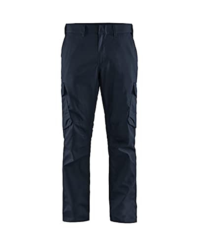 Blaklader 144418328699D120 Industrie Stretch Arbeitshose, Dunkelmarine/Schwarz, Größe D120 von BLÅKLÄDER