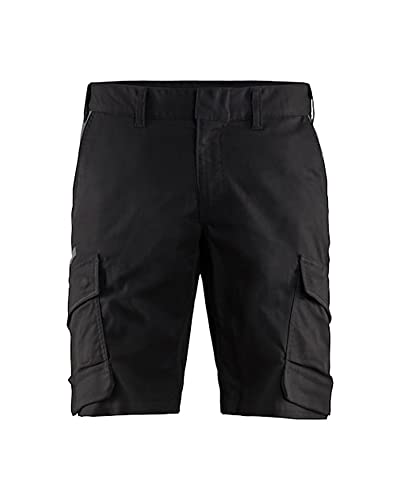 Blaklader 144618329998C52 Industrie Stretch Shorts, Schwarz/dunkelgrau, Größe C52 von BLÅKLÄDER