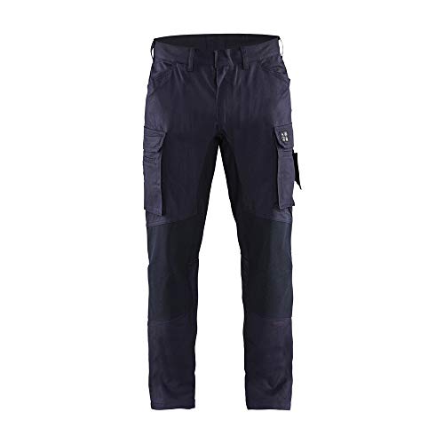 Blaklader 148615128900D104 Flammschutz Inhärente Arbeitshose mit Stretch, Marineblau, Größe D104 von BLÅKLÄDER