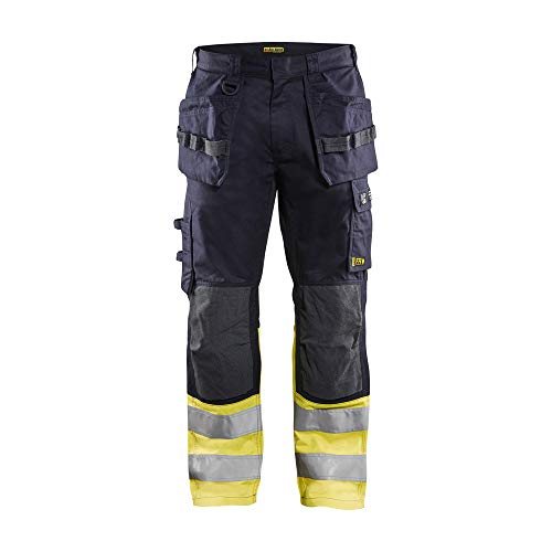 Blaklader 148915128933C48 Multinorm Inhärent Arbeitshose, Marineblau/Gelb, Größe C48 von BLÅKLÄDER