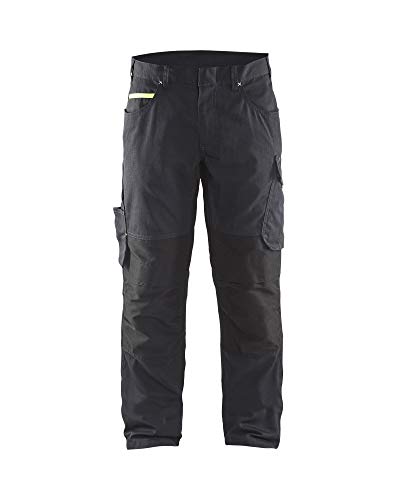 Blaklader 14951330 Service Shorts mit Nageltaschen, Schwarz/Gelb, grootte D92 Blaklader 14951330 Service Shorts mit Nageltaschen, Schwarz/Gelb, grootte D92 von BLÅKLÄDER