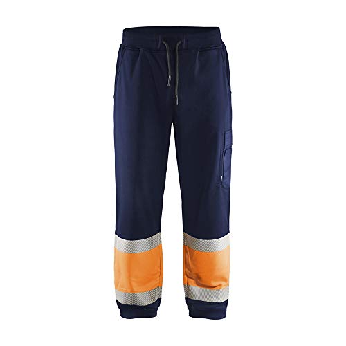 Blaklader 1549252689534XL Sweathose, Marineblau/Orange, Größe 4XL von BLÅKLÄDER