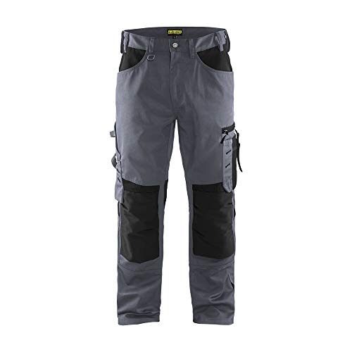 Blaklader 155618609499D124 Handwerker Arbeitshose ohne Nageltaschen, Grau/Schwarz, Größe D124 Blaklader 155618609499D124 Handwerker Arbeitshose ohne Nageltaschen, Grau/Schwarz, Größe D124 von BLÅKLÄDER
