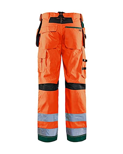 Blaklader 156518115349D84 High Vis Arbeitshose mit Ventilationseffekt, High Vis Orange/Grün, Größe D84 von BLÅKLÄDER