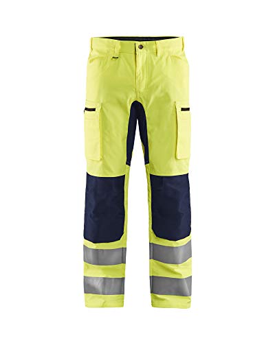 Blaklader 158518113389D112 Arbeitshose mit Stretch, High Vis Gelb/Marineblau, Größe D112 Blaklader 158518113389D112 Arbeitshose mit Stretch, High Vis Gelb/Marineblau, Größe D112 von BLÅKLÄDER